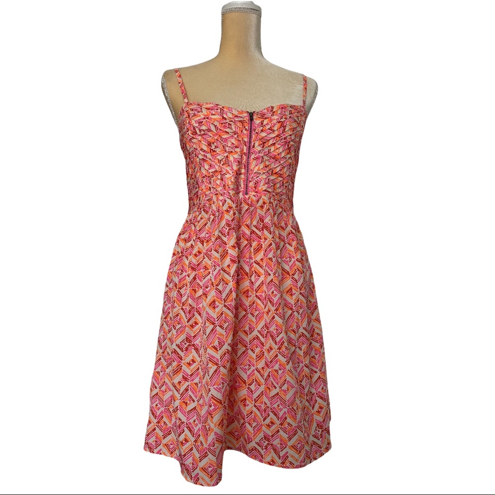 ROXY Junior Sundress Pink/Orange. Size: Large
